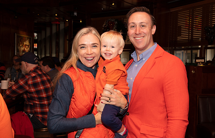 Family with baby in SU clothes.